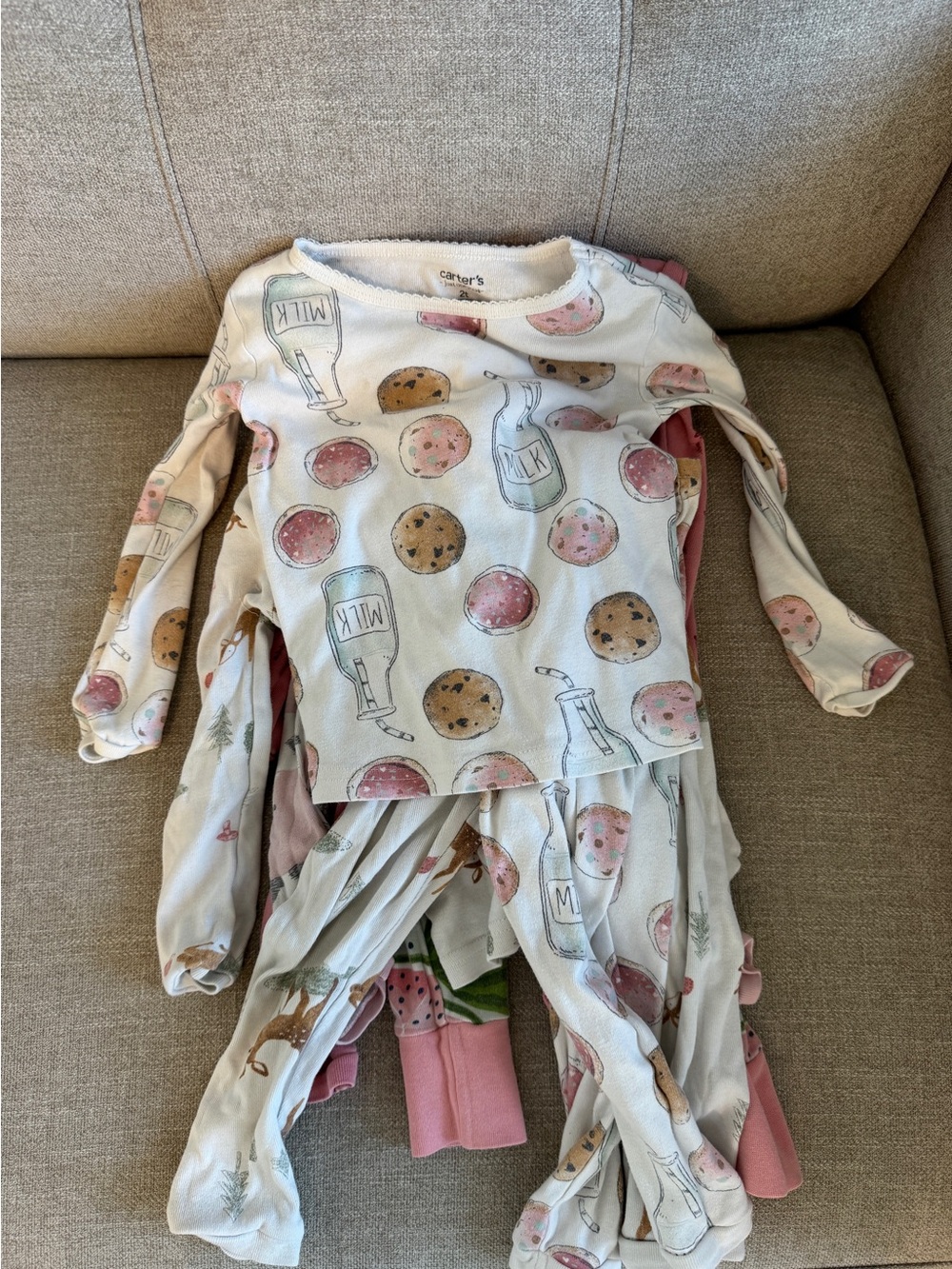 Girls Long sleeve pajamas bundle